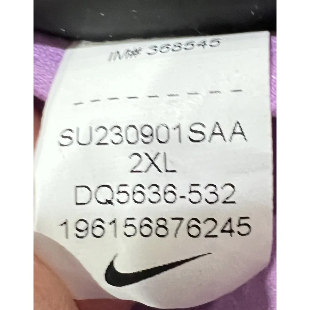 Nike Go Firm Leggings Womens XXL Purple High Waist Pockets Activewear Gym - Picture 3 of 6